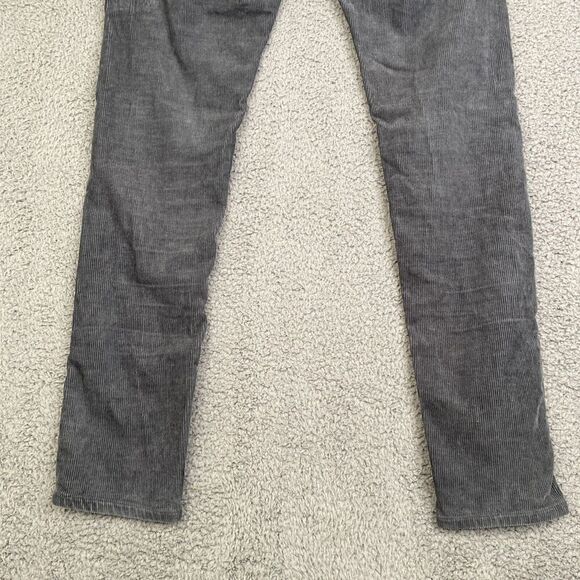 Rag & Bone Fit 1 Extra Slim Wrn Black Straight Leg Corduroy Pants Mens 28 - Picture 12 of 12